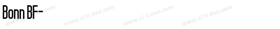 Bonn BF字体转换